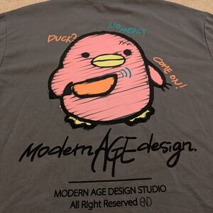 Modern Age Design No Mercy Oversized Graphic Tee